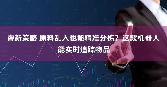 睿新策略 原料乱入也能精准分拣？这款机器人能实时追踪物品